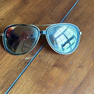 Oakley Gold and Silver Aviator Sunglasses